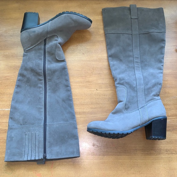 Lane Bryant Shoes - Lane Bryant Plus Size Knee High Boots Tan 10